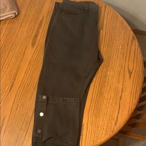 Brand New Black MNML Snap Button Jeans
